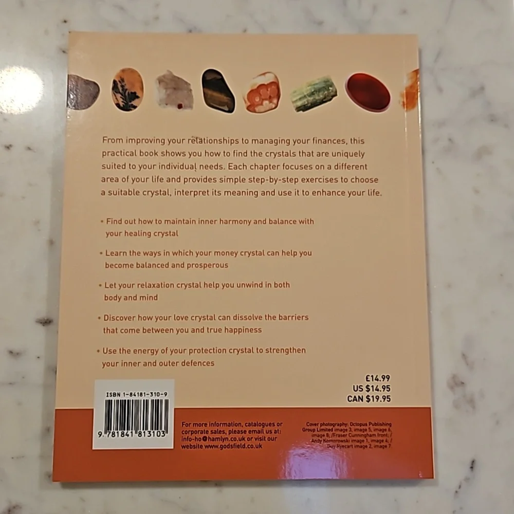 Crystal Energy Books Soft Covers Stones 2 Books Precious Stones